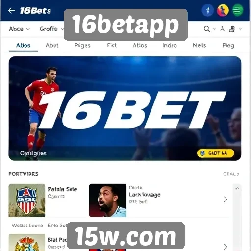 Apostas esportivas em destaque no 16betapp